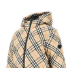 check nylon down jacket