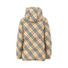 check nylon down jacket
