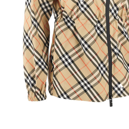 BURBERRY M check nylon hooded jacket