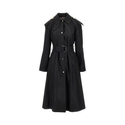 nylon gabardine trench coat