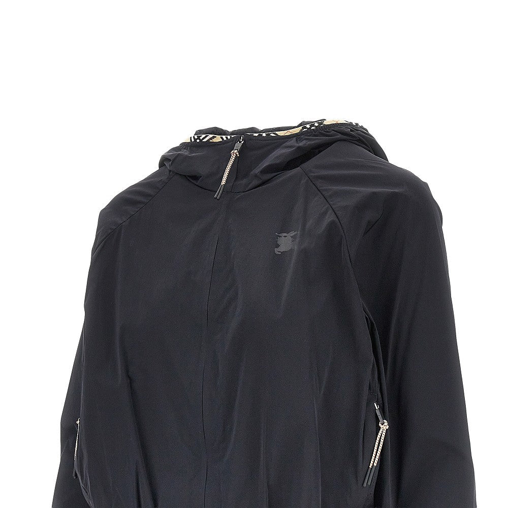 BURBERRY S stretch nylon hooded jacket