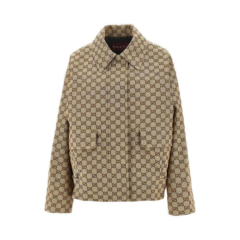 GUCCI 40 gg canvas bomber jacket
