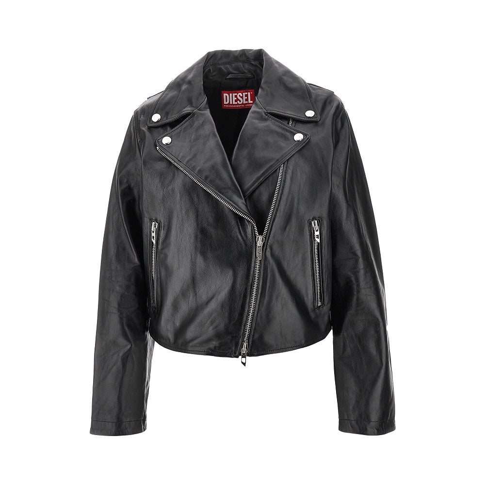 DIESEL 44 l-unatic leather jacket