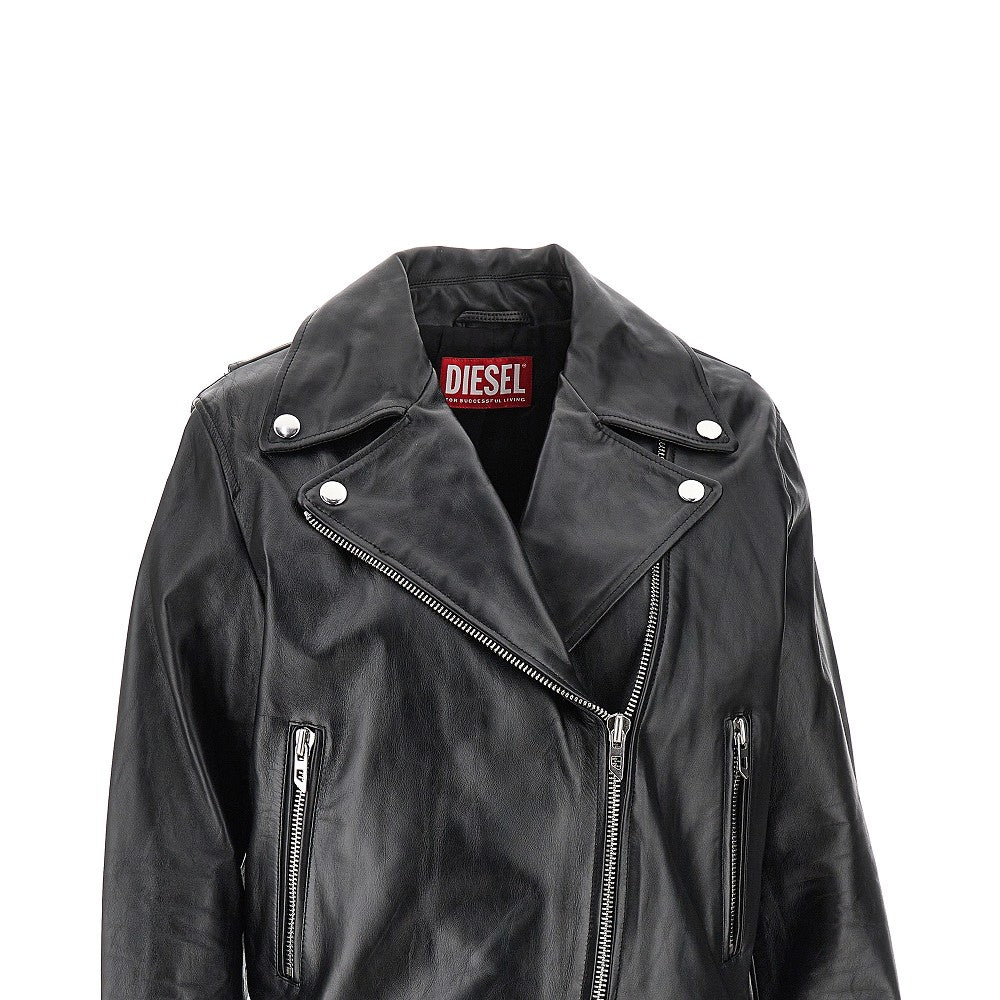 DIESEL 40 l-unatic leather jacket