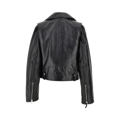 DIESEL 40 l-unatic leather jacket