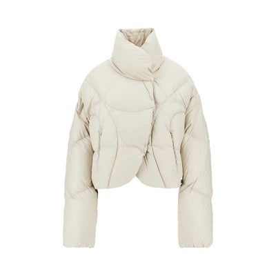 w echo loop fcs cropped down jacket