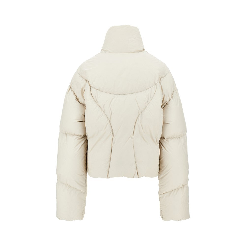 w echo loop fcs cropped down jacket