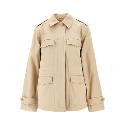 cotton gabardine safari jacket