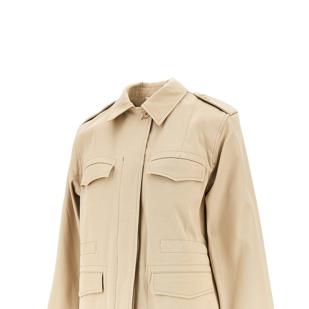 A.P.C. 36 cotton gabardine safari jacket