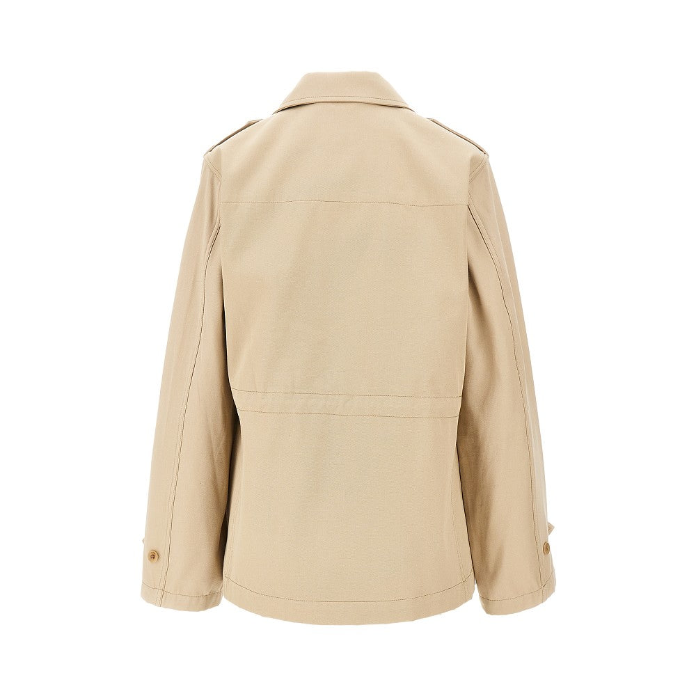 cotton gabardine safari jacket