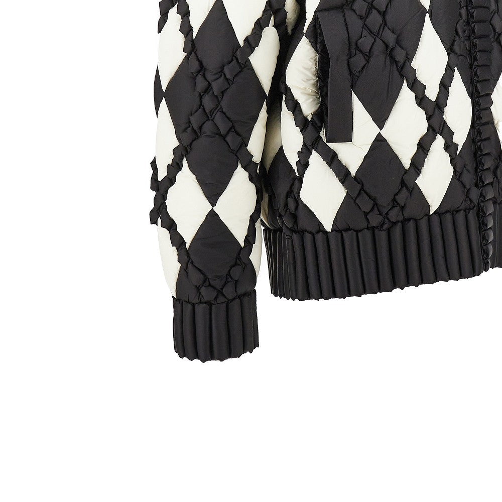 RAXXY S down jacket with lozenge motif