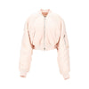 technical twill cropped bomber jacket