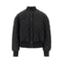 JIL SANDER 36 diamond-quilted twill padded bomber jacket