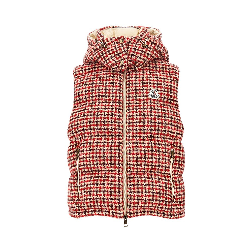 niverolle houndstooth padded vest