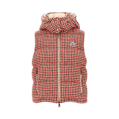 niverolle houndstooth padded vest