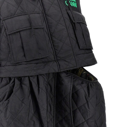 BARBOUR X GANNI 8 quilted jacket with detachable peplum