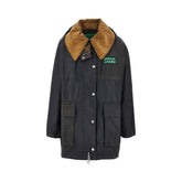 BARBOUR X GANNI 8 waxed cotton parka coat