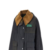 BARBOUR X GANNI 8 waxed cotton parka coat