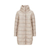 dora ultralight nylon midi down jacket