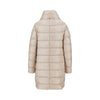 dora ultralight nylon midi down jacket