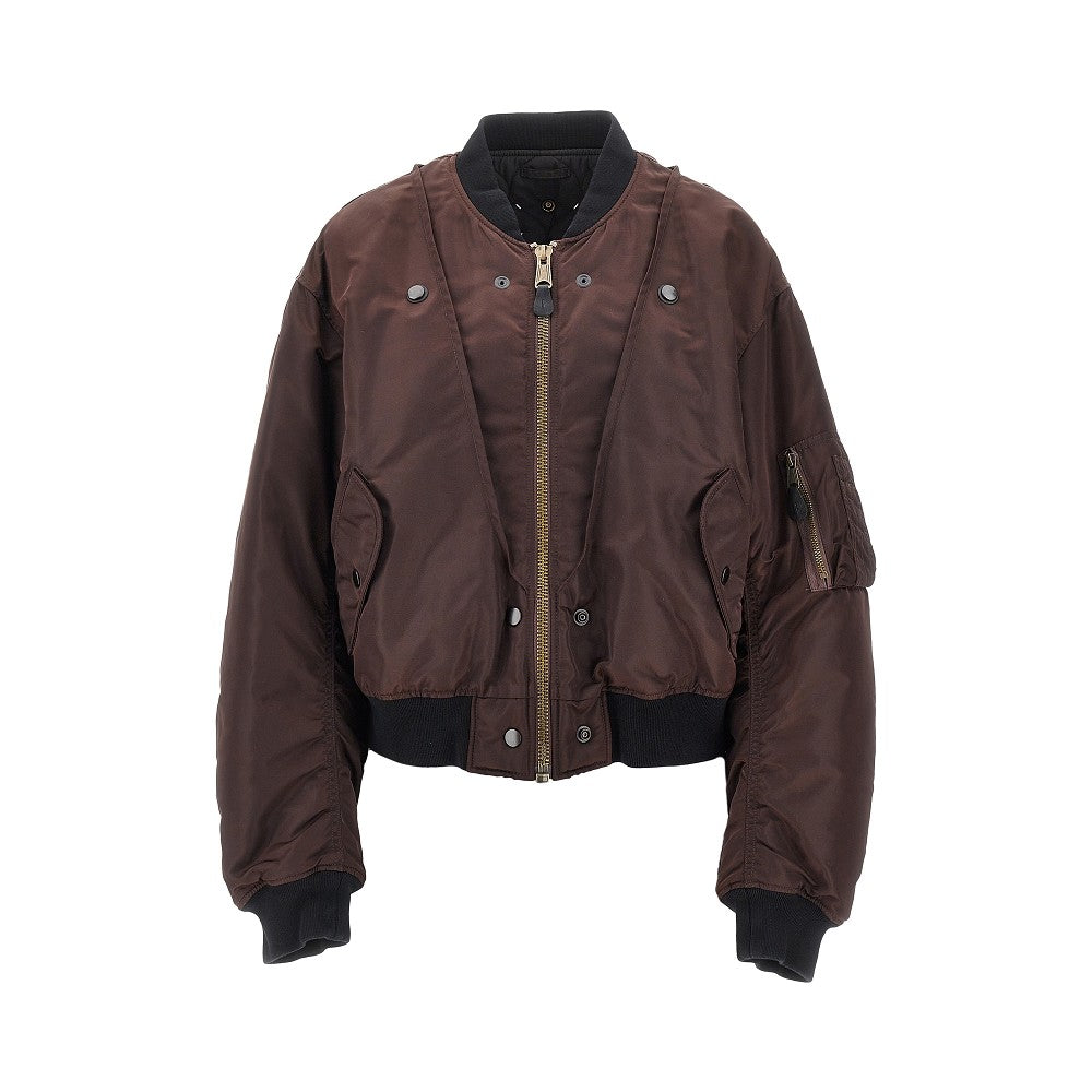 reversible padded bomber jacket