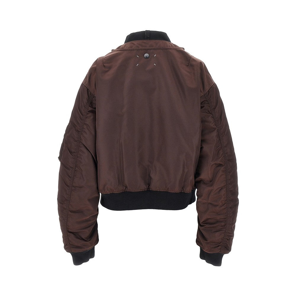 reversible padded bomber jacket