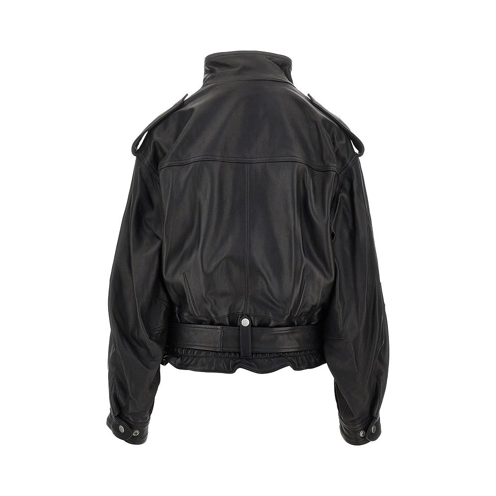 farza leather biker jacket