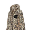 leopard-print nylon hooded blouson jacket