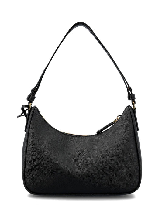 Re-Edition Black Saffiano Leather Shoulder Bag