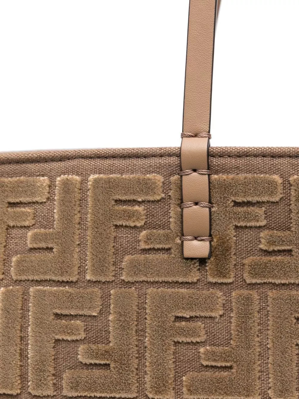Fendi Roll Large Shopper Bag In Ff Jacquard Velvet Fendi Roll Large Shopper Bag In Ff Jacquard Velvet