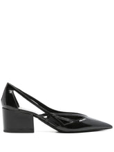 Prada Brushed Leather Cut-out Pumps