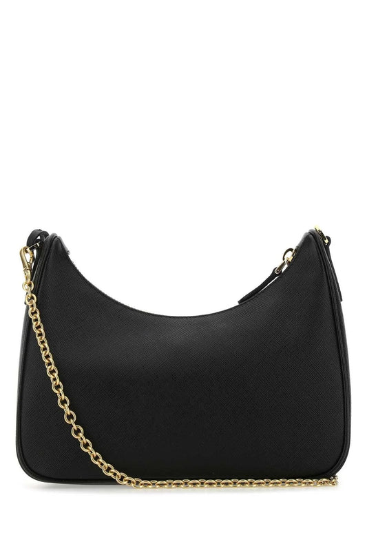 Re-Edition 2005 Black Saffiano Leather Shoulder Bag