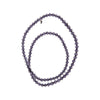multifaceted beads long necklace
