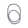 multifaceted beads long necklace