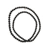 multifaceted beads long necklace