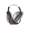 faceted beads multi-strand necklace