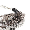 faceted beads multi-strand necklace