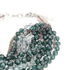 faceted beads multi-strand necklace