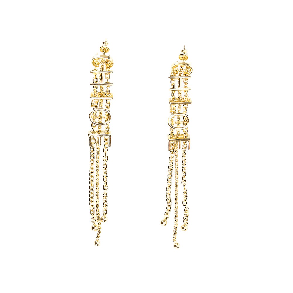 chloé mini belt earrings