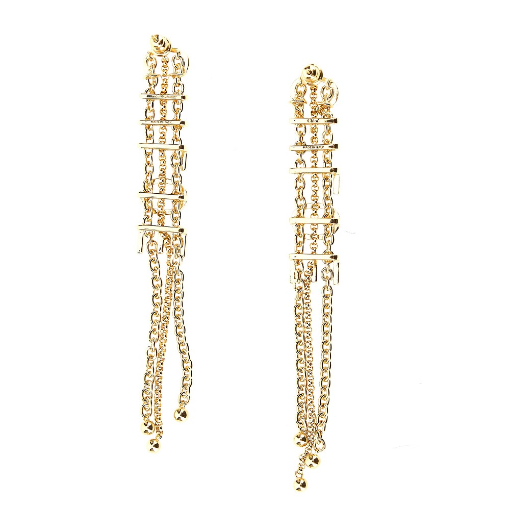 chloé mini belt earrings