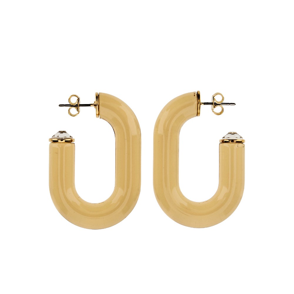 RABANNE OS xl link resin earrings