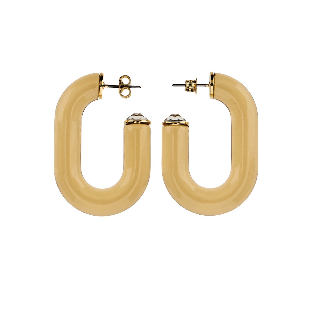 RABANNE OS xl link resin earrings