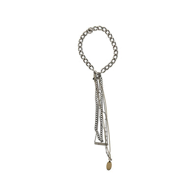punk multi-chain necklace