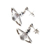 mini bas relief drop earrings
