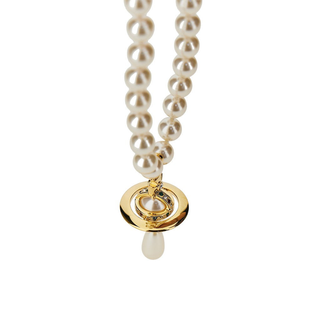orb drop pearl choker