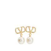 VALENTINO GARAVANI OS vlogo signature earrings with pearls