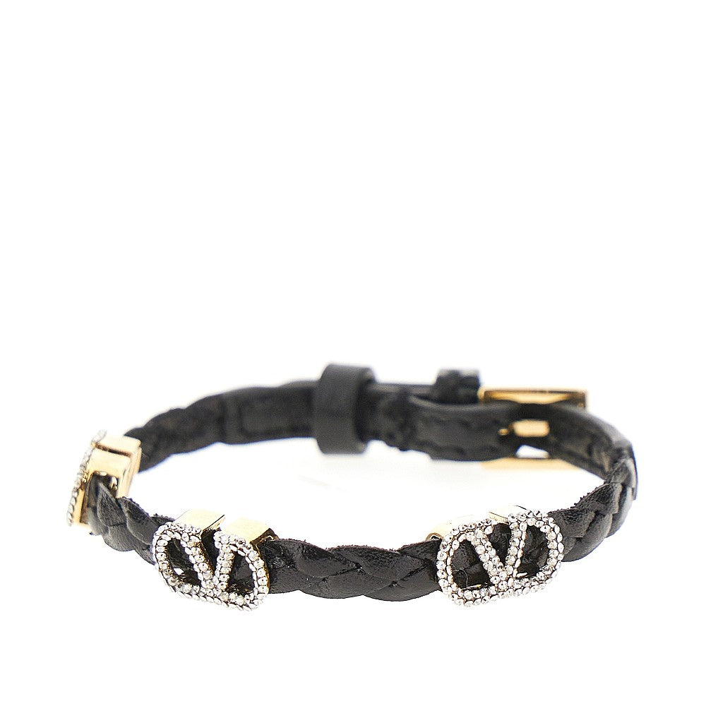 vlogo signature leather bracelet