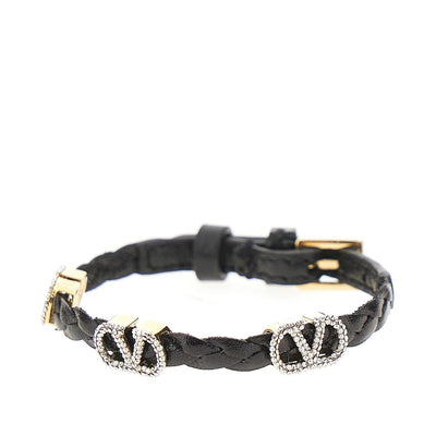 vlogo signature leather bracelet