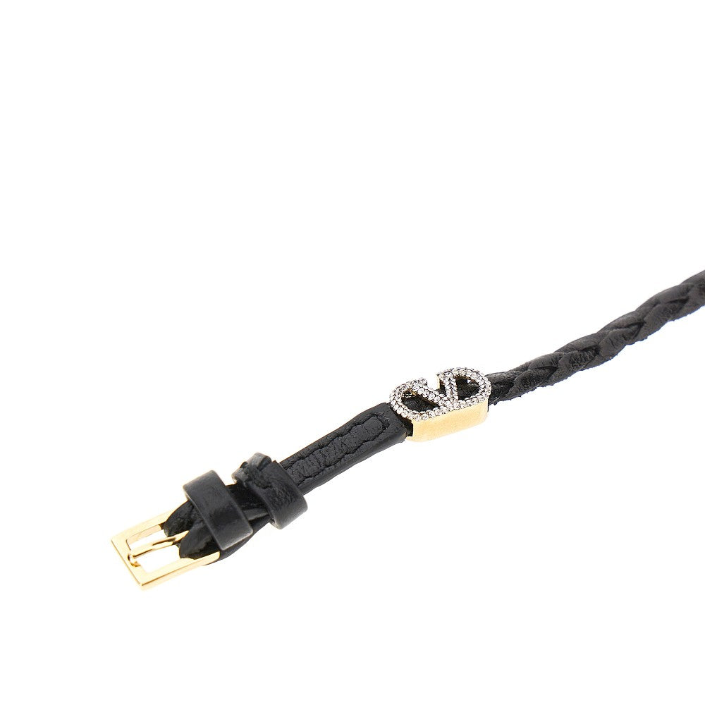 vlogo signature leather bracelet
