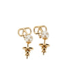 vlogo signature earring with pearl